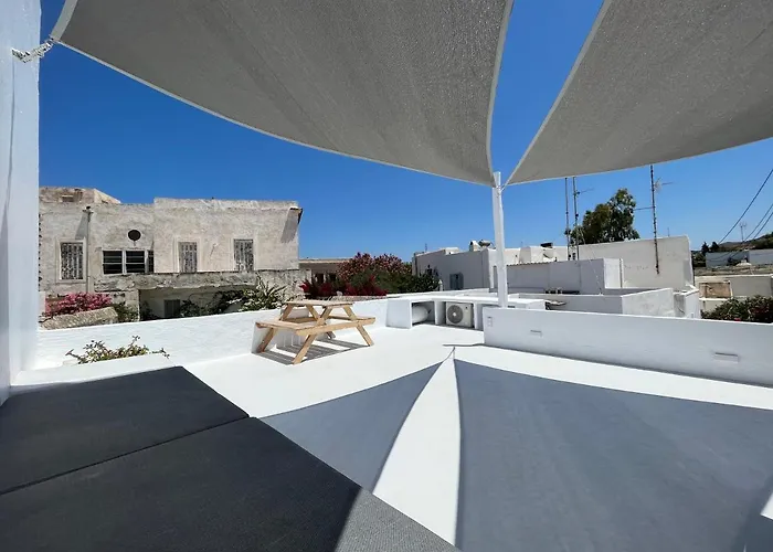 Cycladic Rooftop House In The Heart Of Parikia Semesterbostad *